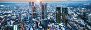Frankfurt im Sonnenuntergang